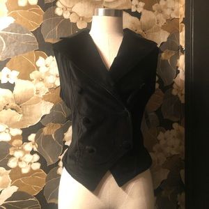 hell bunny spin doctor black velvet vest